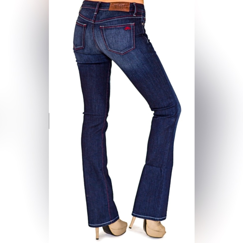 Bullet Blues Bombshell Bleu de Minuit Boot Cut Jean Rodeo Made In USA Size 30/32